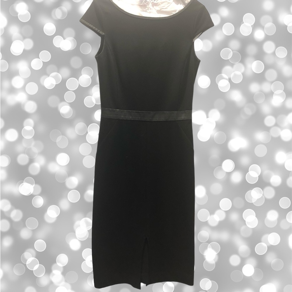 Club Monaco Leather Accent Dress